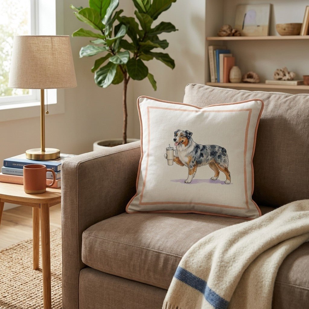 Aussie Tumbler Throw Pillow - Hillcroft Home