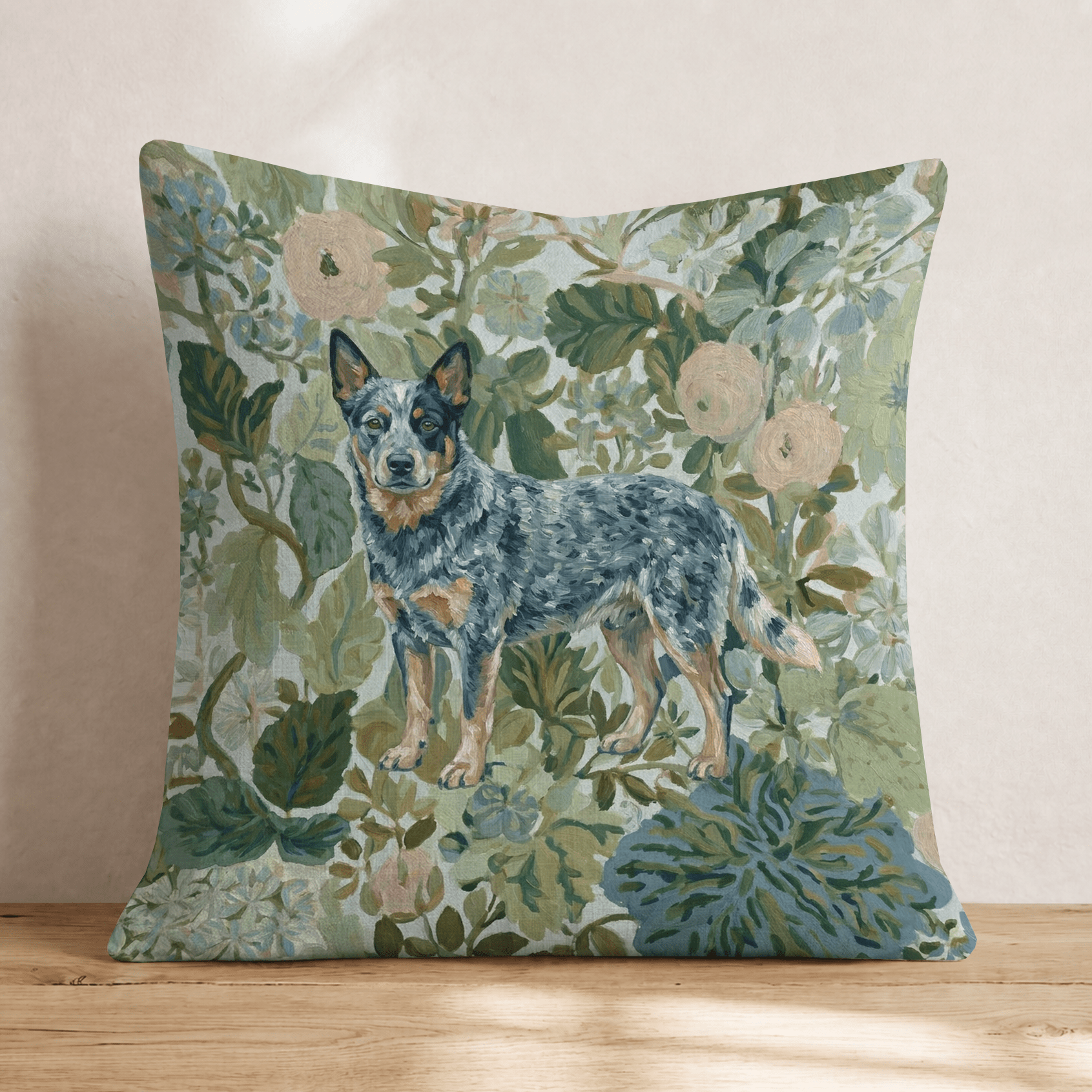 Australian Cattle Dog Power Throw Pillow - Hillcroft Home