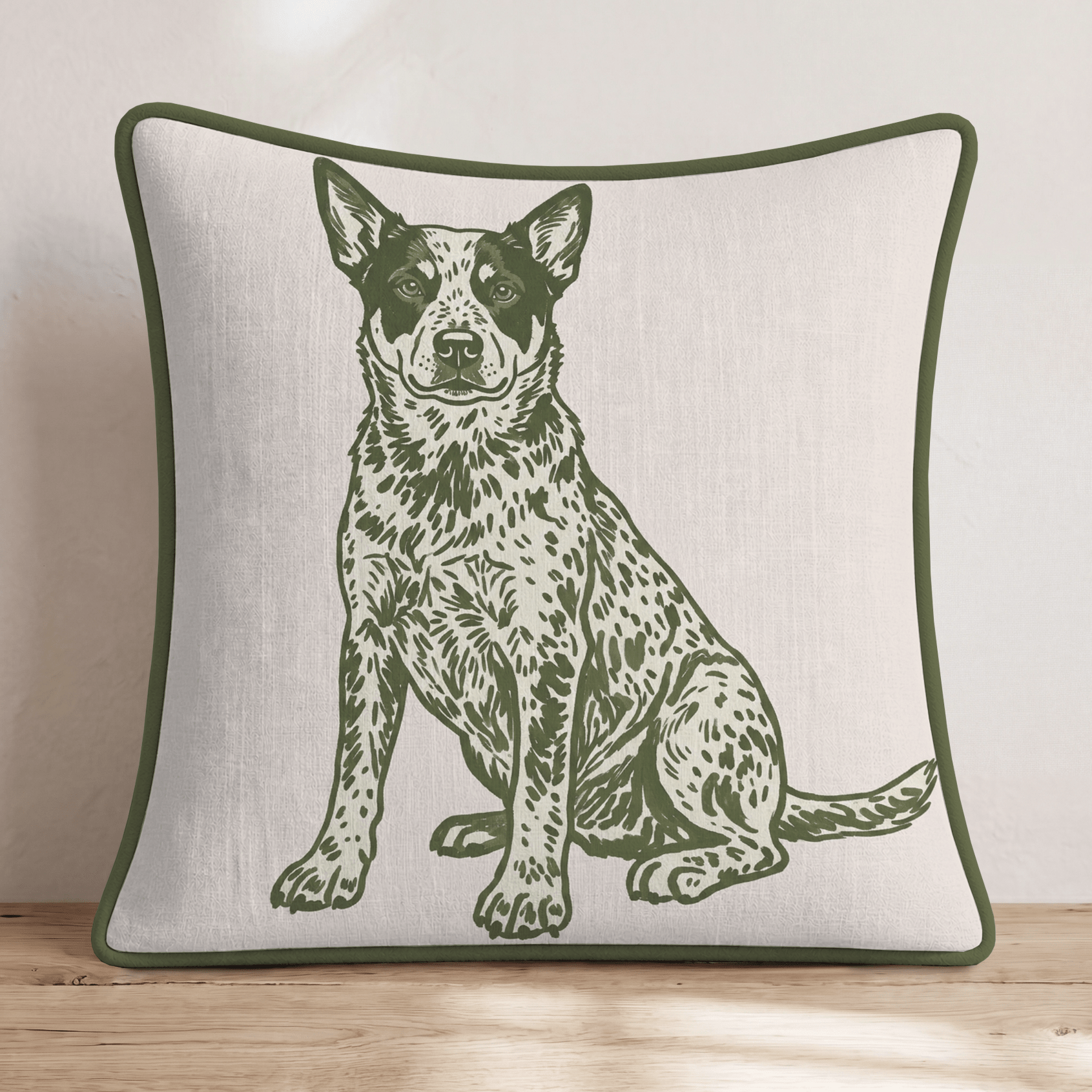Australian Cattle Dog Throw Pillow - Hillcroft Home