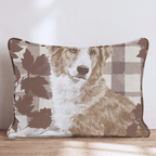 Australian Shepard Harvest Plaid Throw Pillow - Hillcroft Home