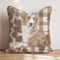 Australian Shepard Harvest Plaid Throw Pillow - Hillcroft Home