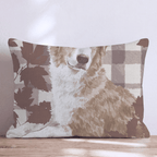 Australian Shepard Harvest Plaid Throw Pillow - Hillcroft Home