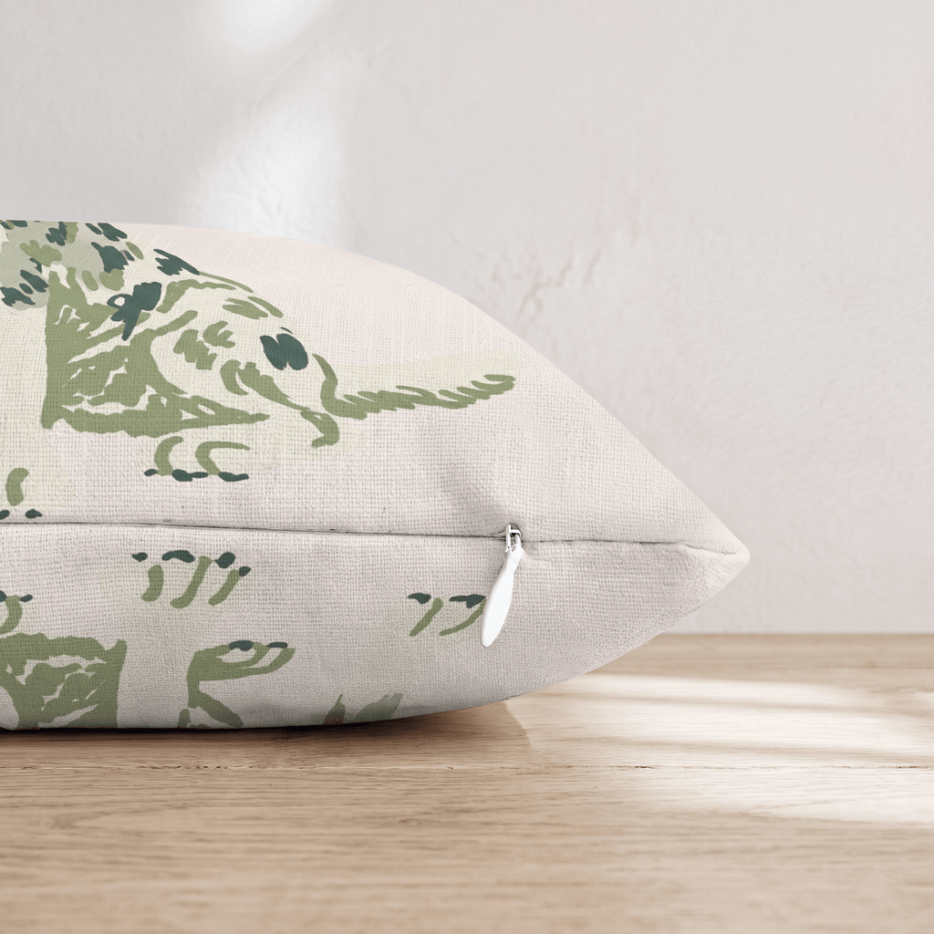 Australian Shepherd Green Throw Pillow - Hillcroft Home