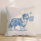Australian Shepherd Pickleball Throw Pillow - Hillcroft Home