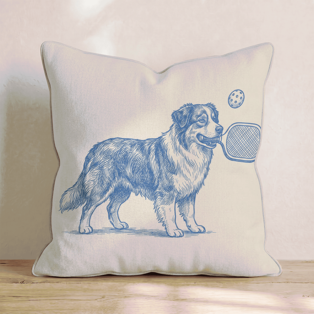 Australian Shepherd Pickleball Throw Pillow - Hillcroft Home