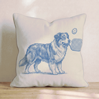 Australian Shepherd Pickleball Throw Pillow - Hillcroft Home