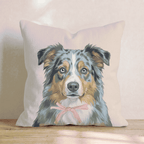 Australian Shepherd Portrait Throw Pillow - Hillcroft Home