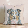 Australian Shepherd Portrait Throw Pillow - Hillcroft Home