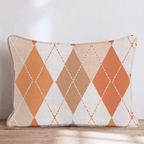Autumn Argyle Throw Pillow - Hillcroft Home