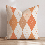 Autumn Argyle Throw Pillow - Hillcroft Home