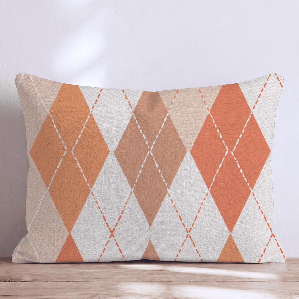 Autumn Argyle Throw Pillow - Hillcroft Home