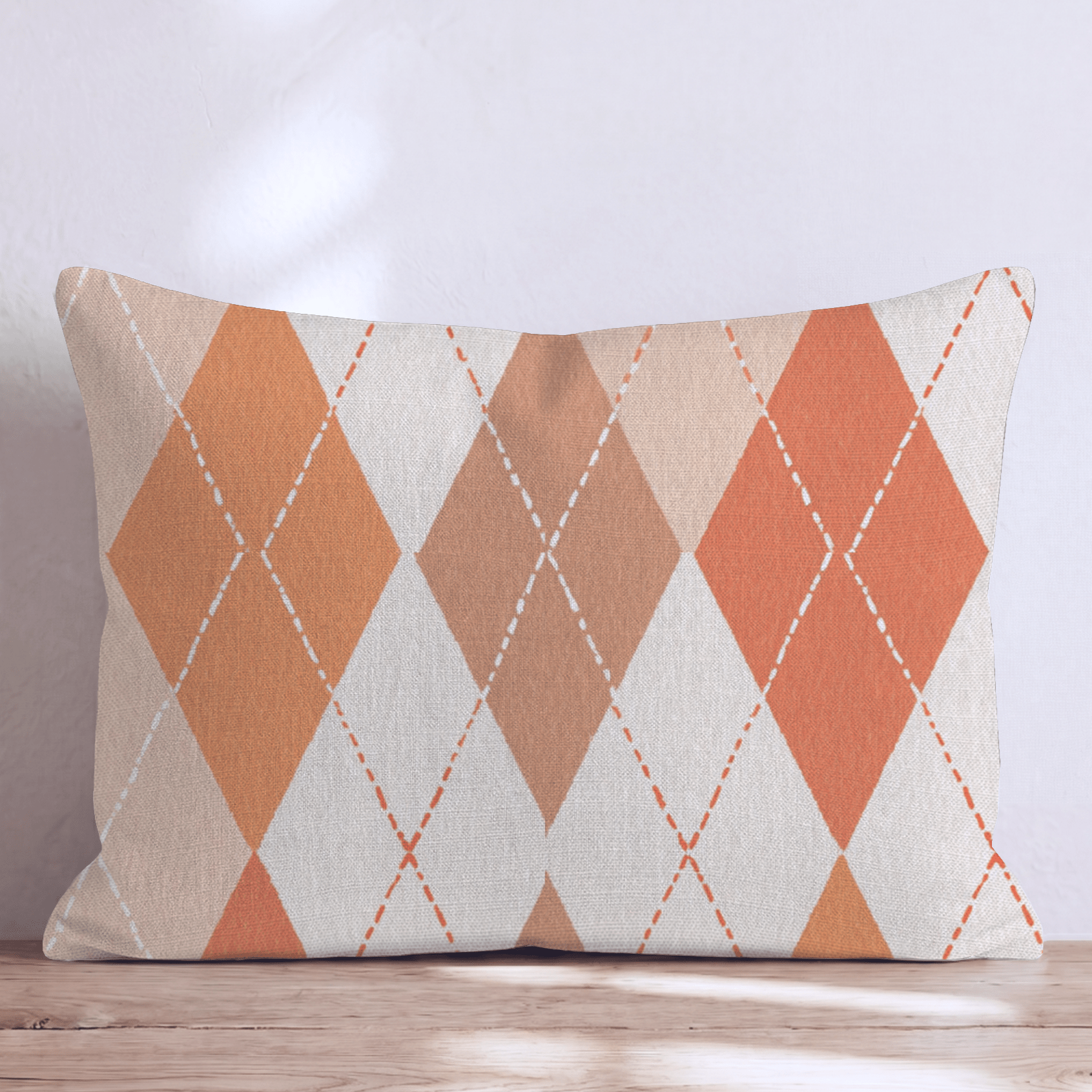 Autumn Argyle Throw Pillow - Hillcroft Home