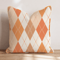 Autumn Argyle Throw Pillow - Hillcroft Home