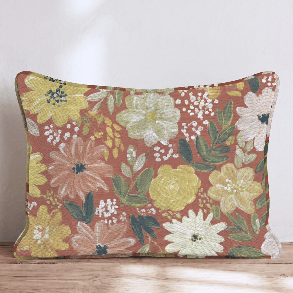 Autumn Bloom Throw Pillow - Hillcroft Home