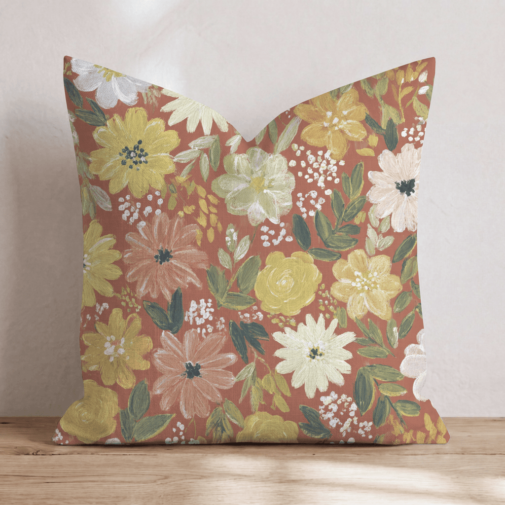 Autumn Bloom Throw Pillow - Hillcroft Home