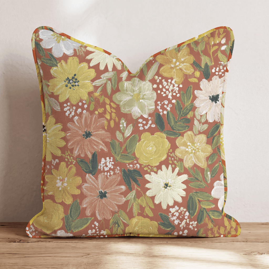 Autumn Bloom Throw Pillow - Hillcroft Home