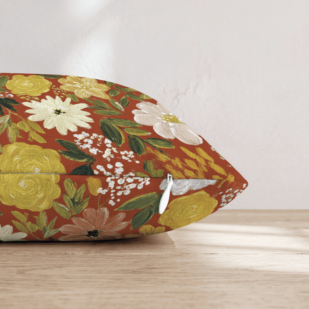 Autumn Bloom Throw Pillow - Hillcroft Home