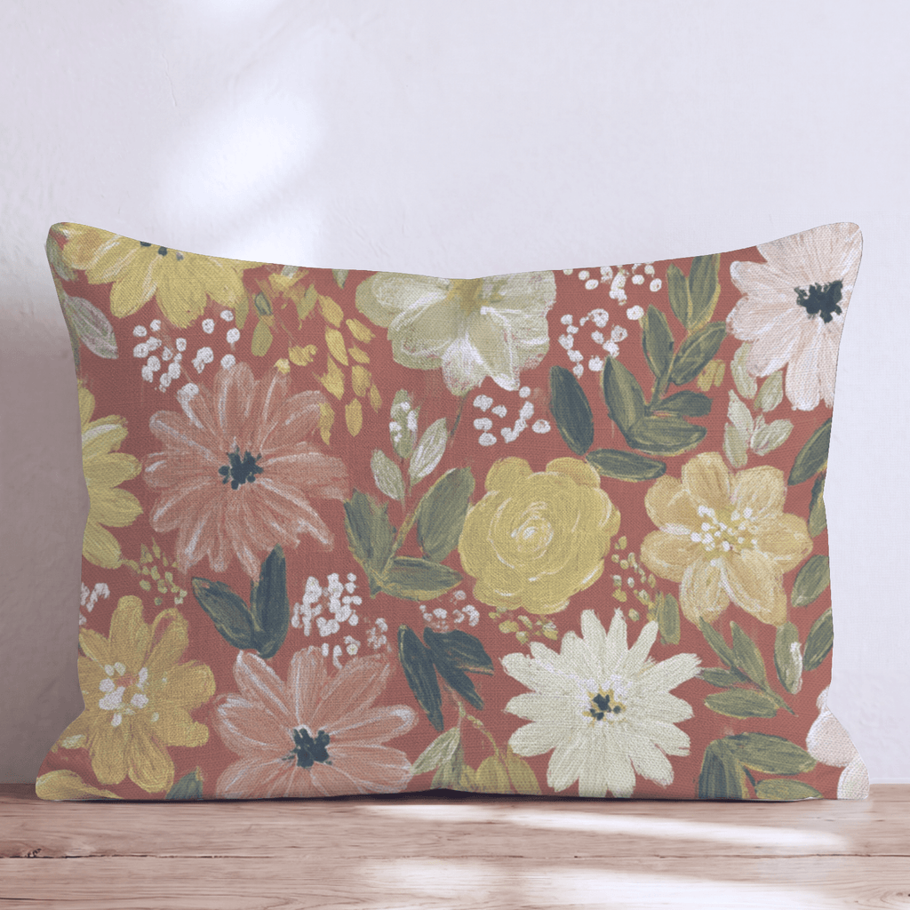 Autumn Bloom Throw Pillow - Hillcroft Home