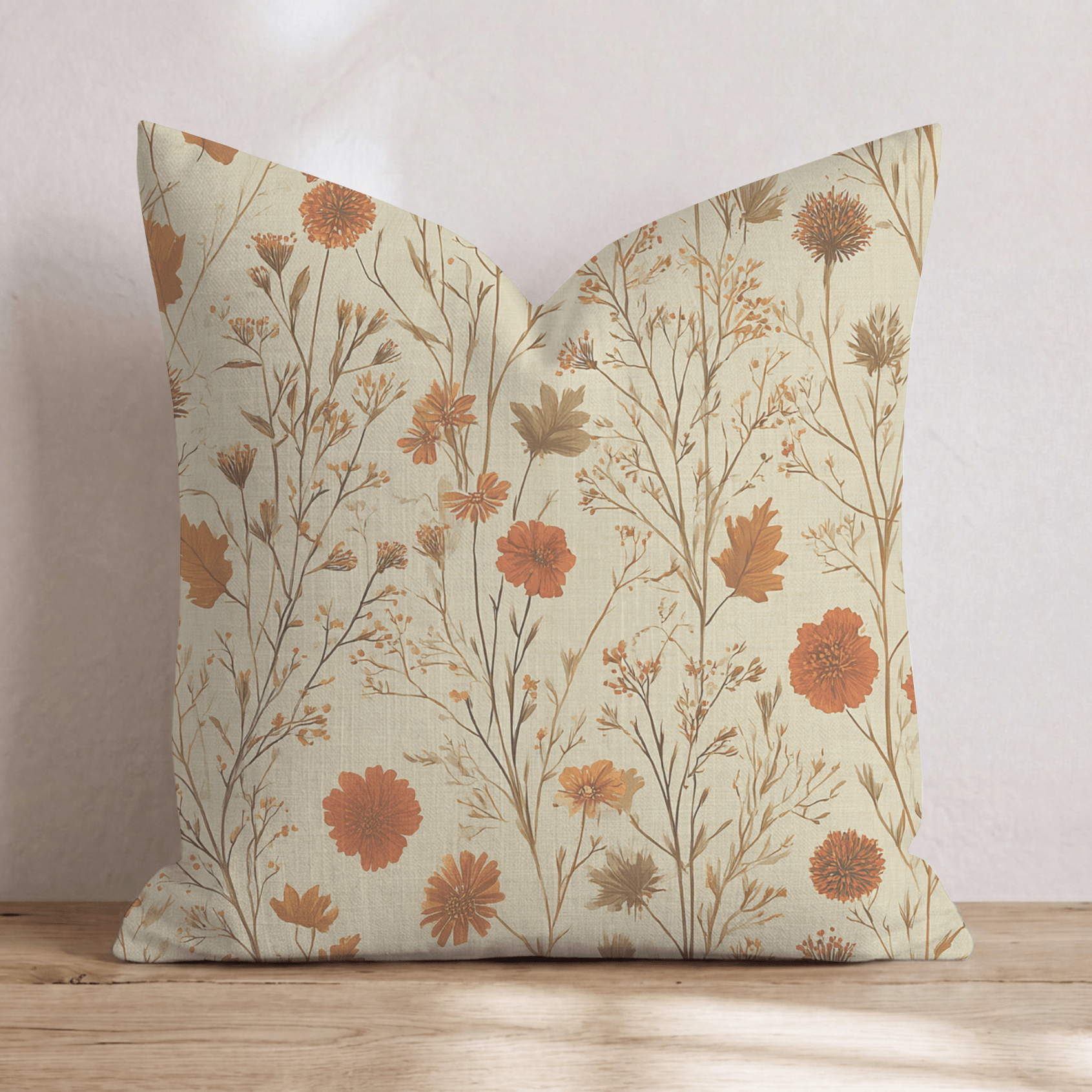Autumn Botanicals Throw Pillow - Hillcroft Home