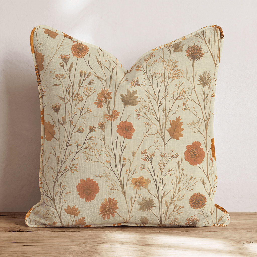 Autumn Botanicals Throw Pillow - Hillcroft Home