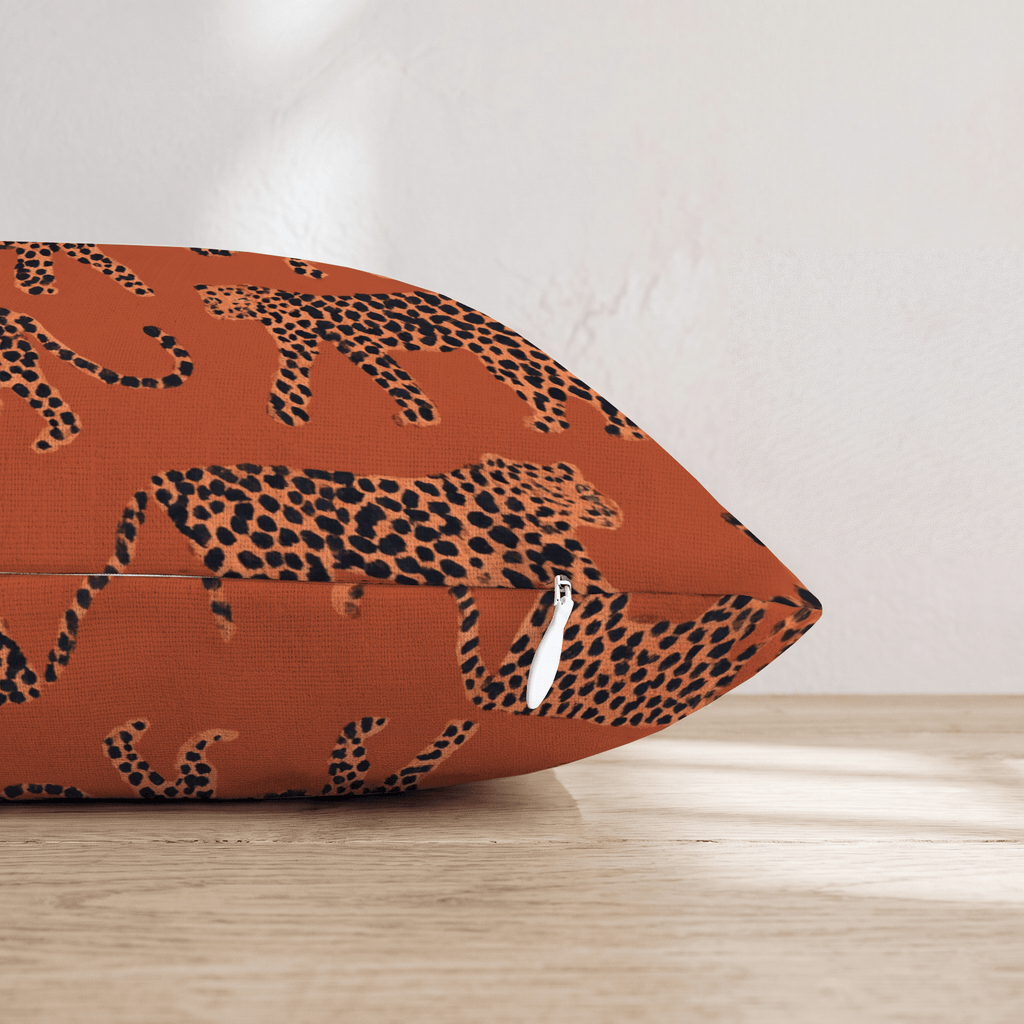 Autumn Cheetahs Throw Pillow - Hillcroft Home
