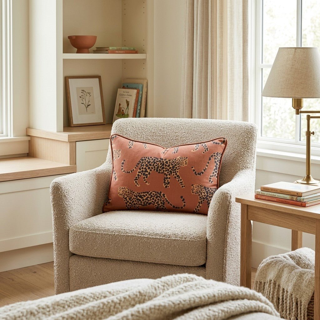 Autumn Cheetahs Throw Pillow - Hillcroft Home