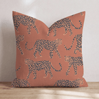 Autumn Cheetahs Throw Pillow - Hillcroft Home