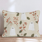 Autumn Ghost Sprig Throw Pillow - Hillcroft Home