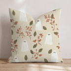 Autumn Ghost Sprig Throw Pillow - Hillcroft Home