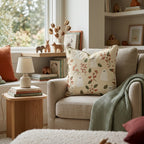Autumn Ghost Sprig Throw Pillow - Hillcroft Home