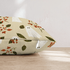 Autumn Ghost Sprig Throw Pillow - Hillcroft Home