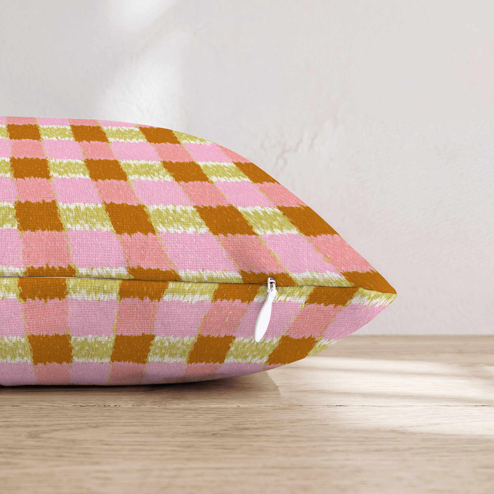 Autumn Gingham Throw Pillow - Hillcroft Home