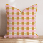 Autumn Gingham Throw Pillow - Hillcroft Home