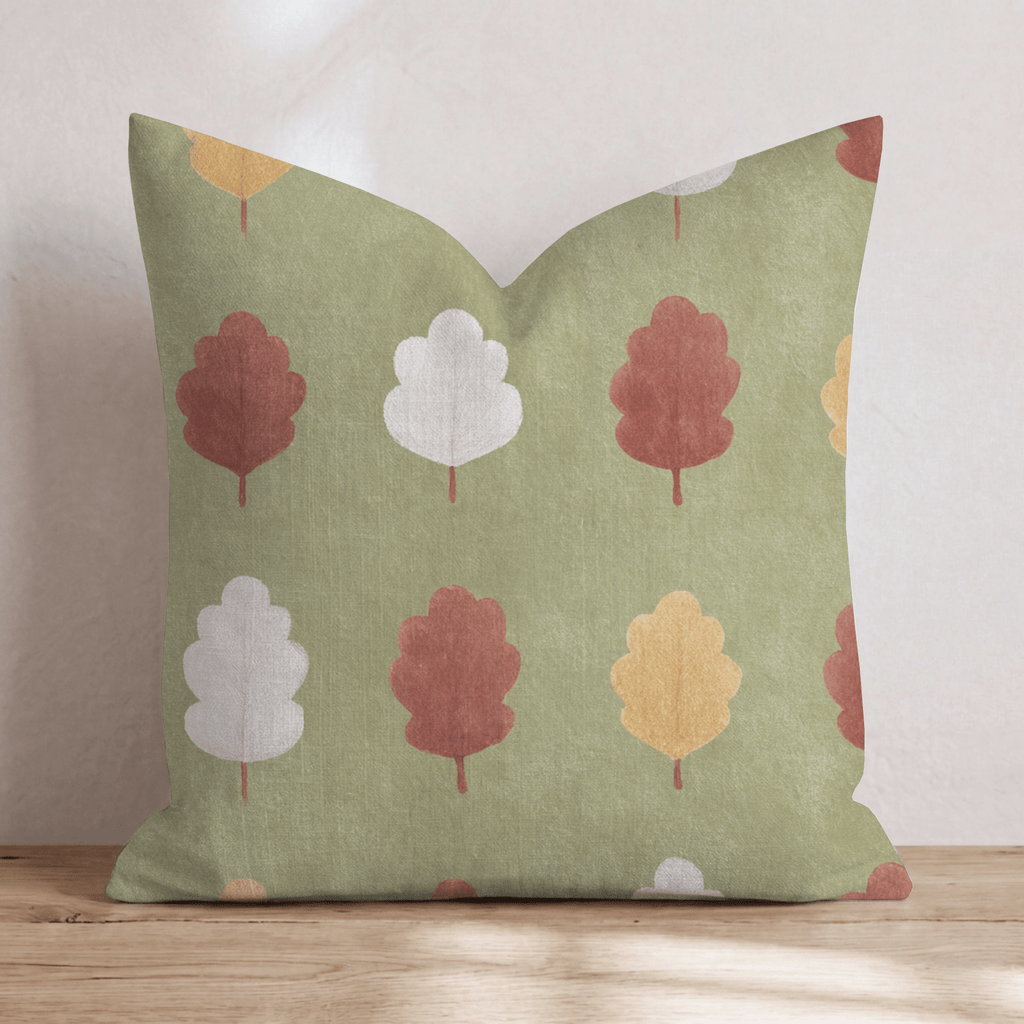 Autumn Leaf Grove Throw Pillow - Hillcroft Home