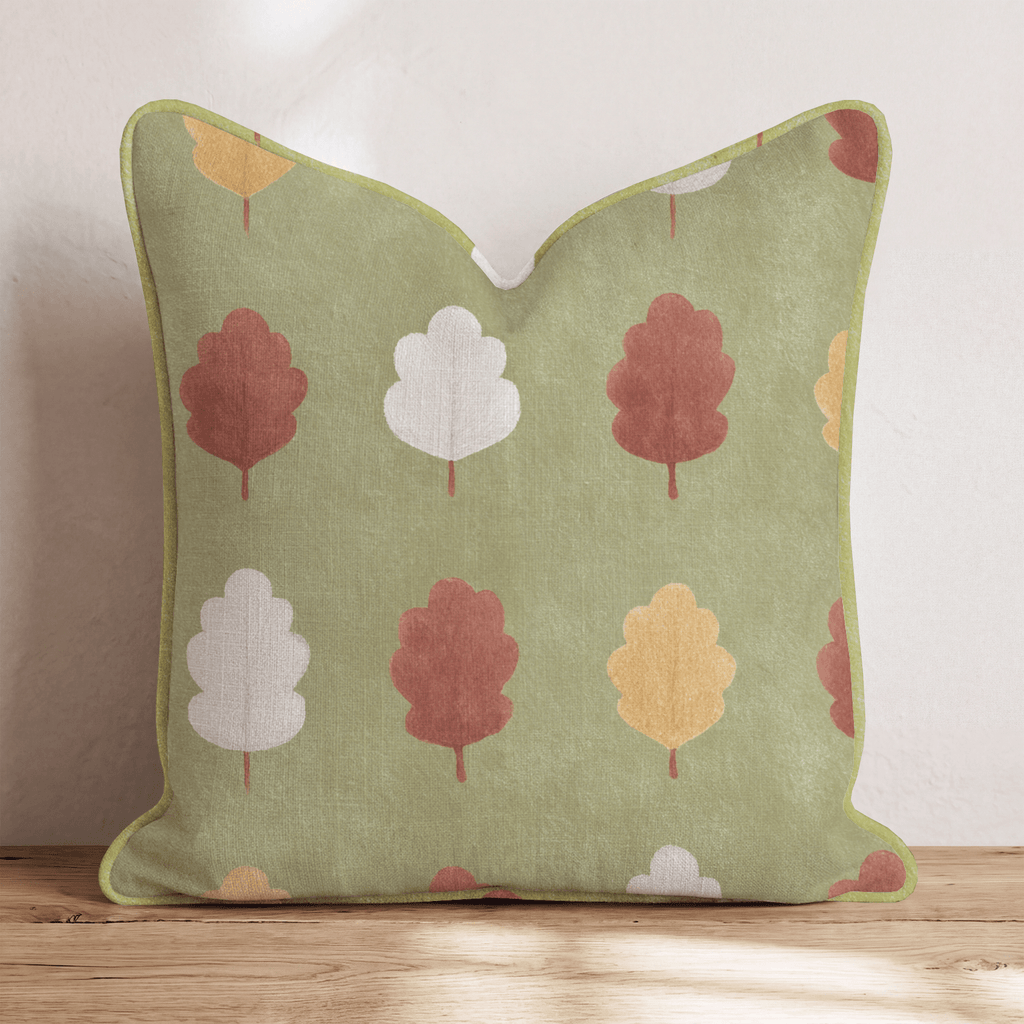 Autumn Leaf Grove Throw Pillow - Hillcroft Home