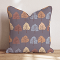 Autumn Orchard Rows Throw Pillow - Hillcroft Home