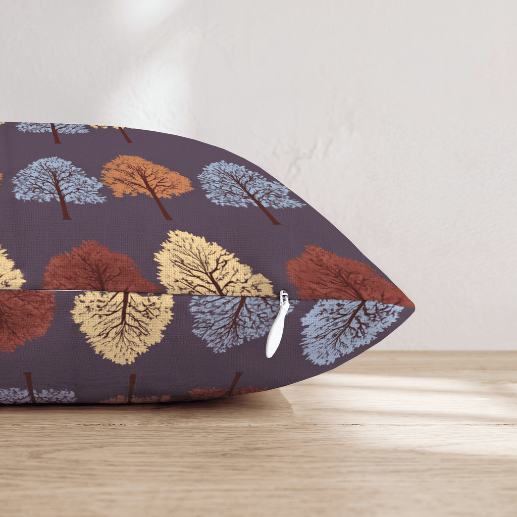 Autumn Orchard Rows Throw Pillow - Hillcroft Home