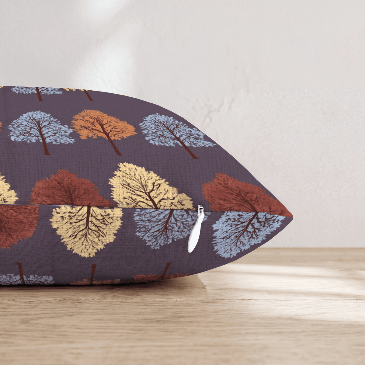 Autumn Orchard Rows Throw Pillow - Hillcroft Home