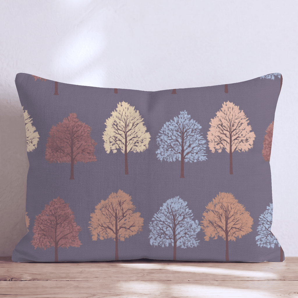Autumn Orchard Rows Throw Pillow - Hillcroft Home