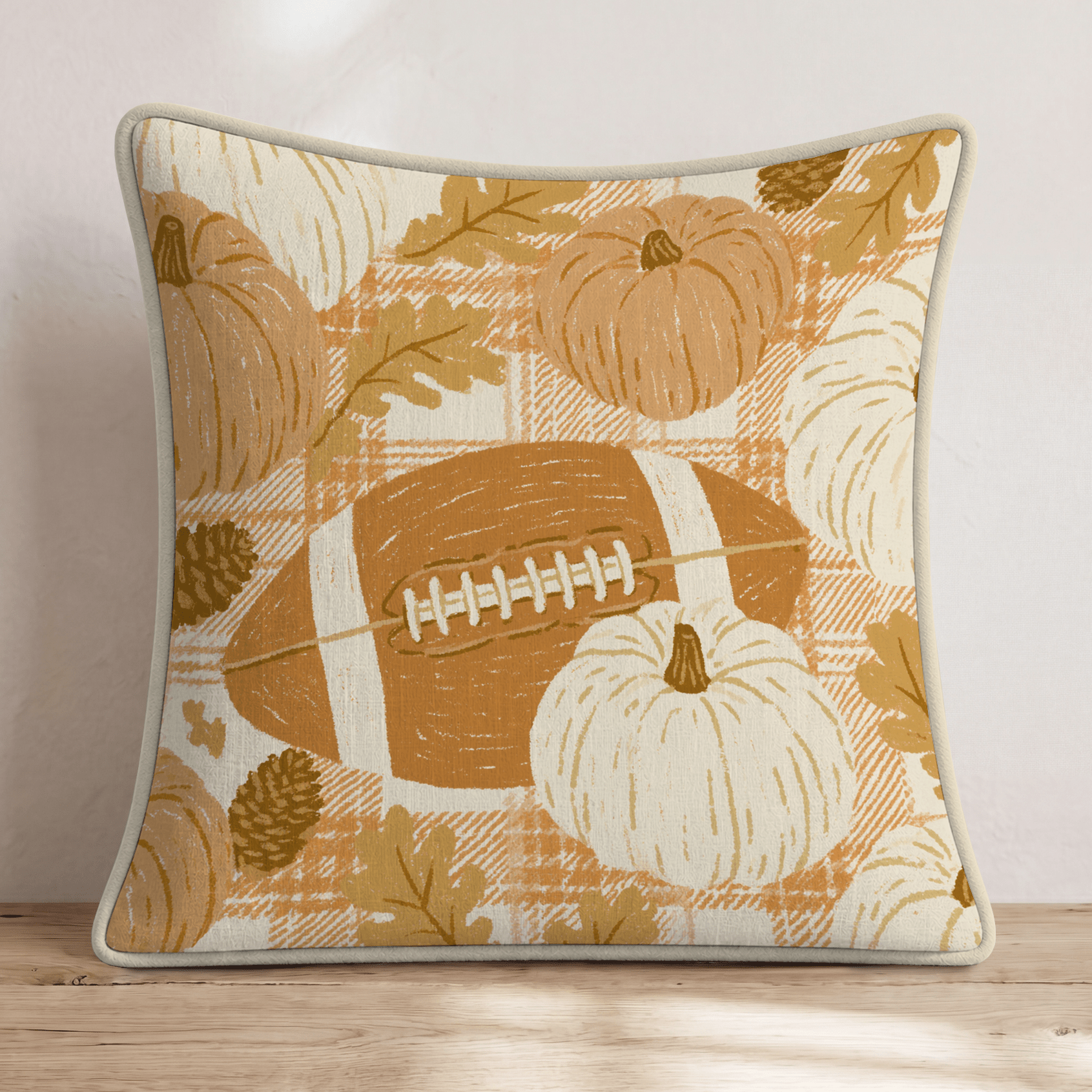 Autumn Tailgate Throw Pillow - Hillcroft Home