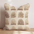 Autumn Taupe Campfire Throw Pillow - Hillcroft Home
