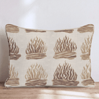 Autumn Taupe Campfire Throw Pillow - Hillcroft Home