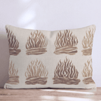 Autumn Taupe Campfire Throw Pillow - Hillcroft Home