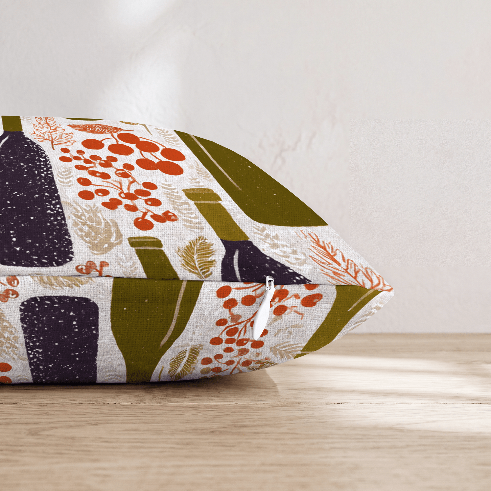 Autumn Wine Cellar Throw Pillow - Hillcroft Home