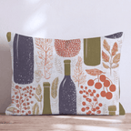 Autumn Wine Cellar Throw Pillow - Hillcroft Home