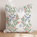Aviary Garland Throw Pillow throw pillow - Hillcroft Home