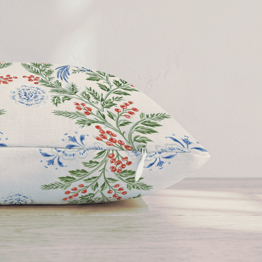Aviary Garland Throw Pillow throw pillow - Hillcroft Home