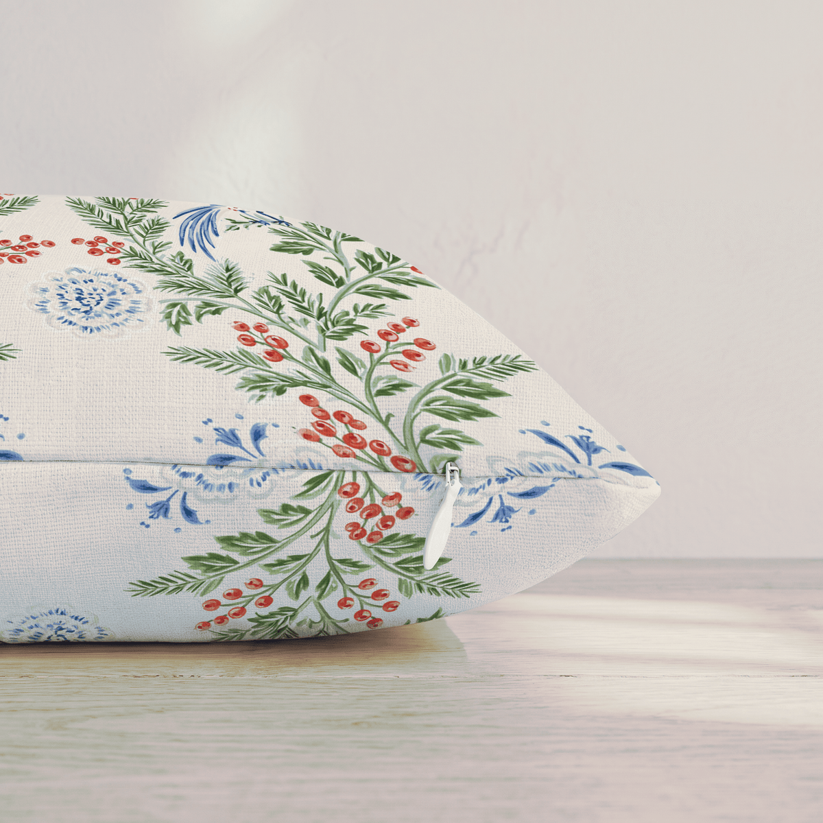 Aviary Garland Throw Pillow throw pillow - Hillcroft Home