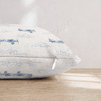 Aviation Toile Throw Pillow - Hillcroft Home