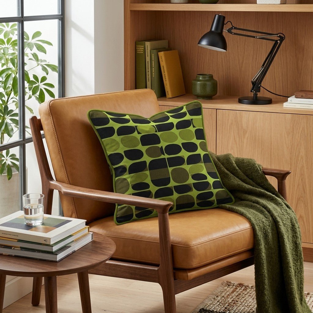 Axiom Grid Throw Pillow - Hillcroft Home